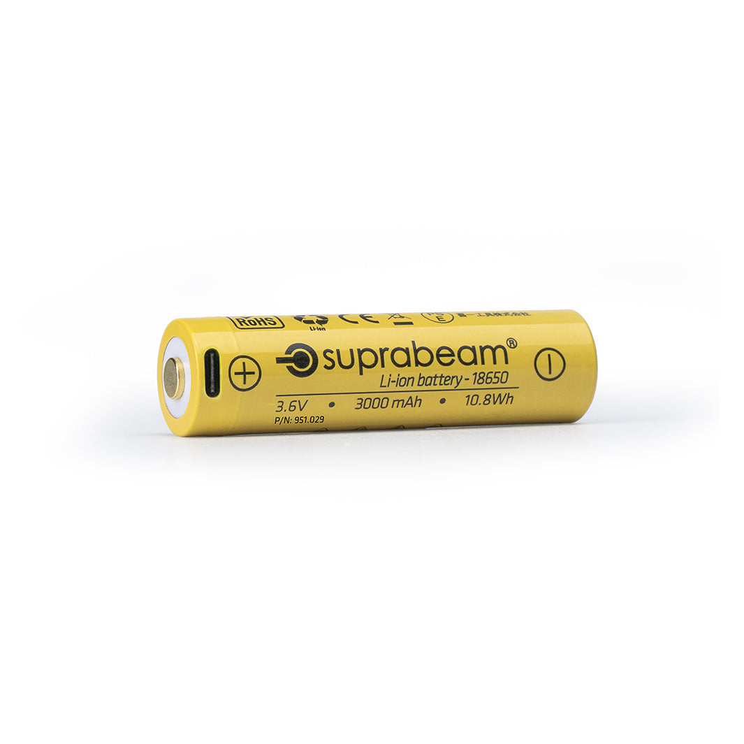 Batteri: Li-ion 18650 USB-C (3'000 mAh til M6-serien)
