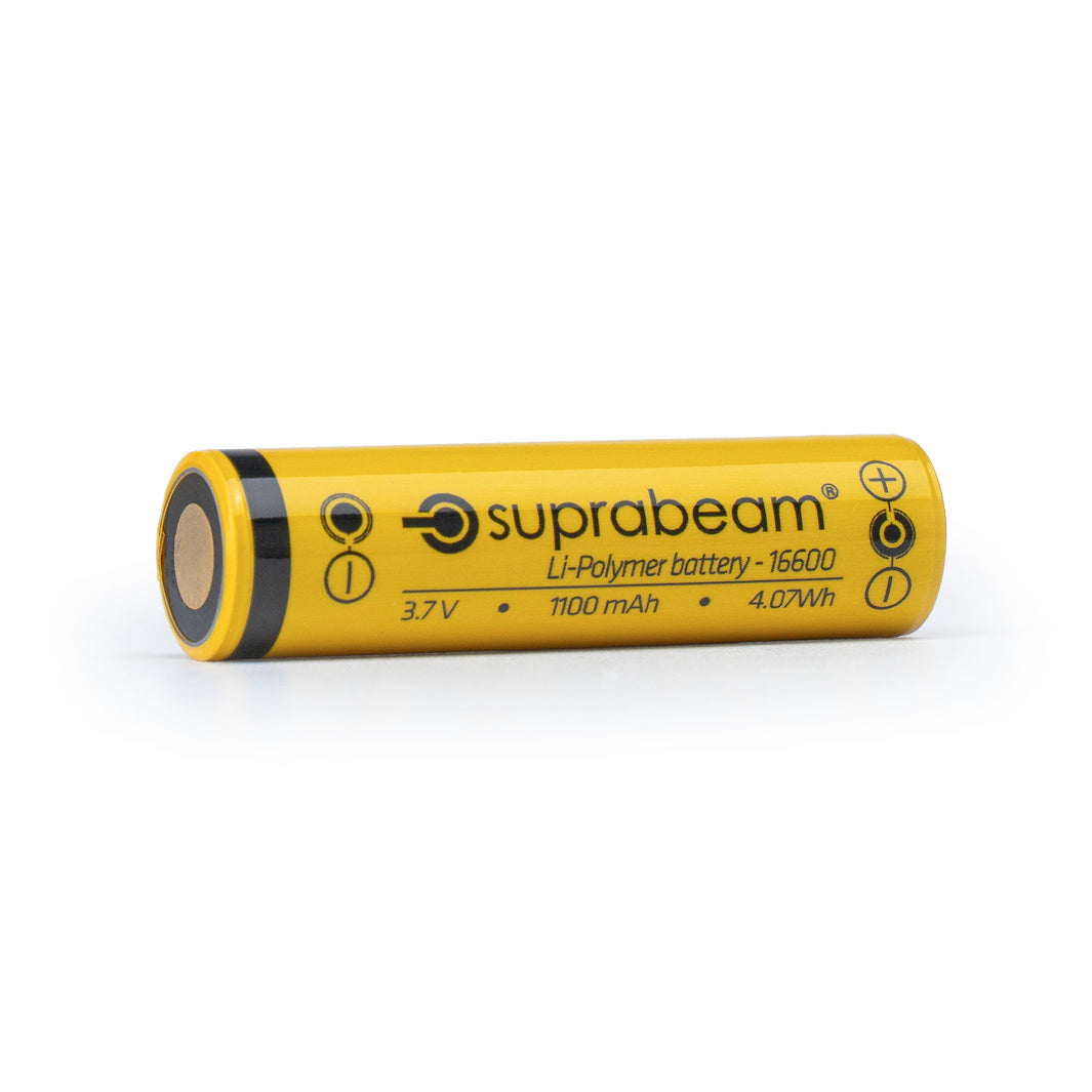 Batteri: Li-ion 16600 / 1100 mAh