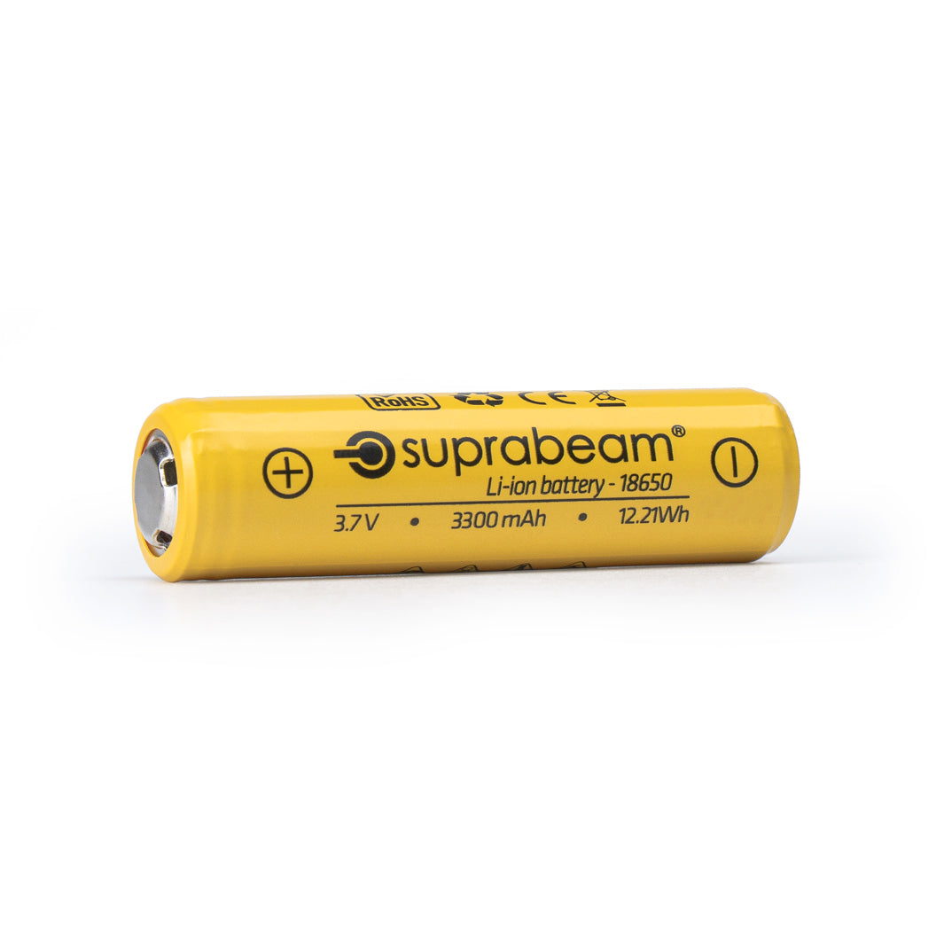 Batteri: Li-ion 18650 / 3300 mAh