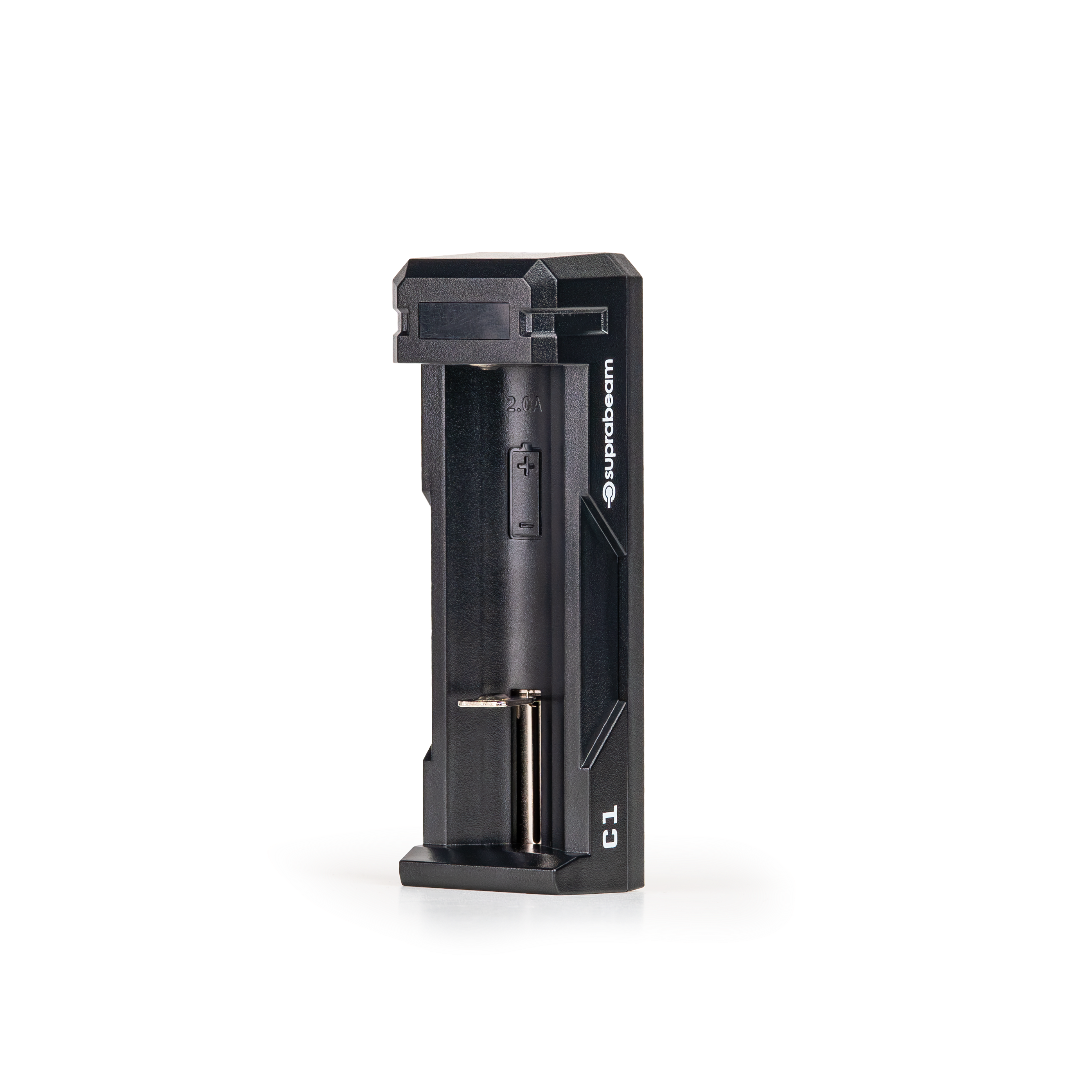 Ladestation: til genopladeligt batteri 1x Li-Ion 18650